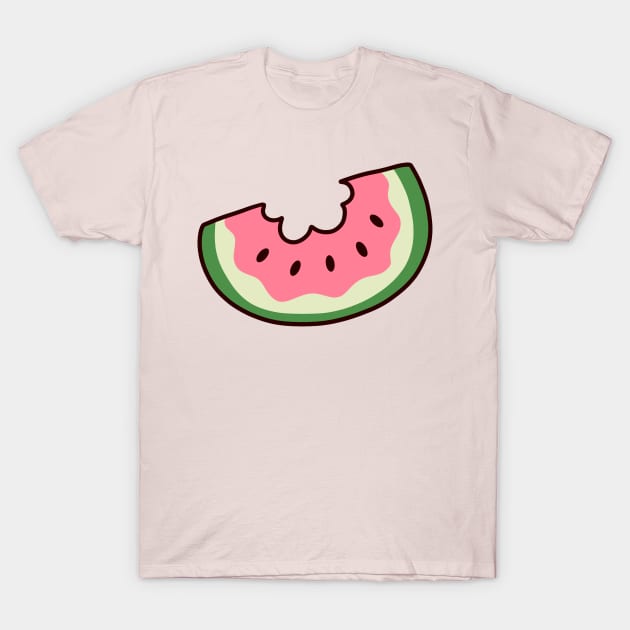 Bitten Watermelon T-Shirt by saradaboru